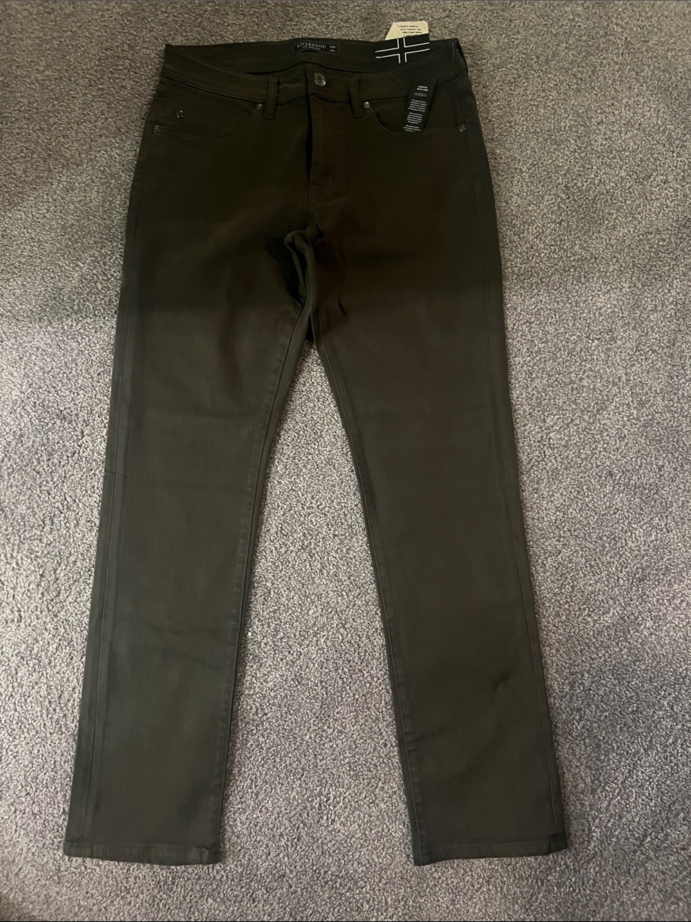 Liverpool Men’s Slim Straight Jeans - Olive